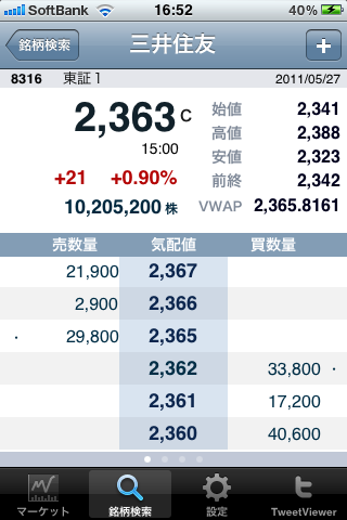 SMBCフレンド証券 MarketLine for iPhoneスクリーンショット