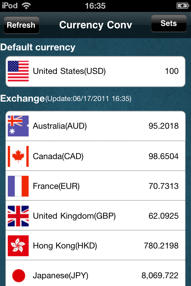 Currency Convスクリーンショット