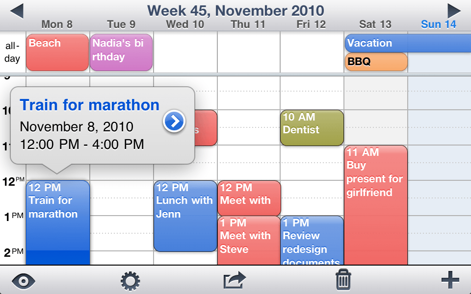 Week Calendarスクリーンショット