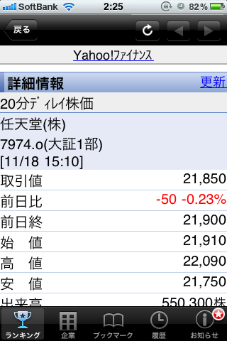 年収ランキング 2010年スクリーンショット