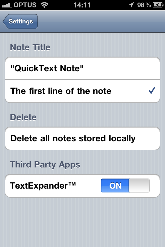 Rhinote – QuickText (Works with Evernote)スクリーンショット