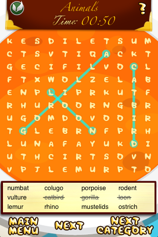 Ultimate Word Search Free (Wordsearch)スクリーンショット