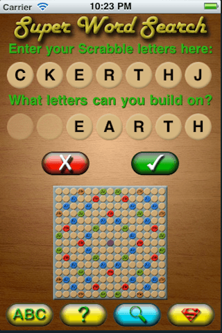 Super Word Finder, THE BEST tool for playing SCRABBLE® – English & Frenchスクリーンショット