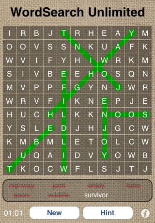 WordSearch Unlimited Freeスクリーンショット