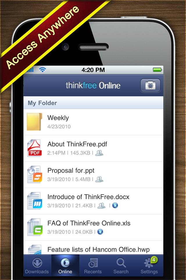 ThinkFree Office Mobileスクリーンショット