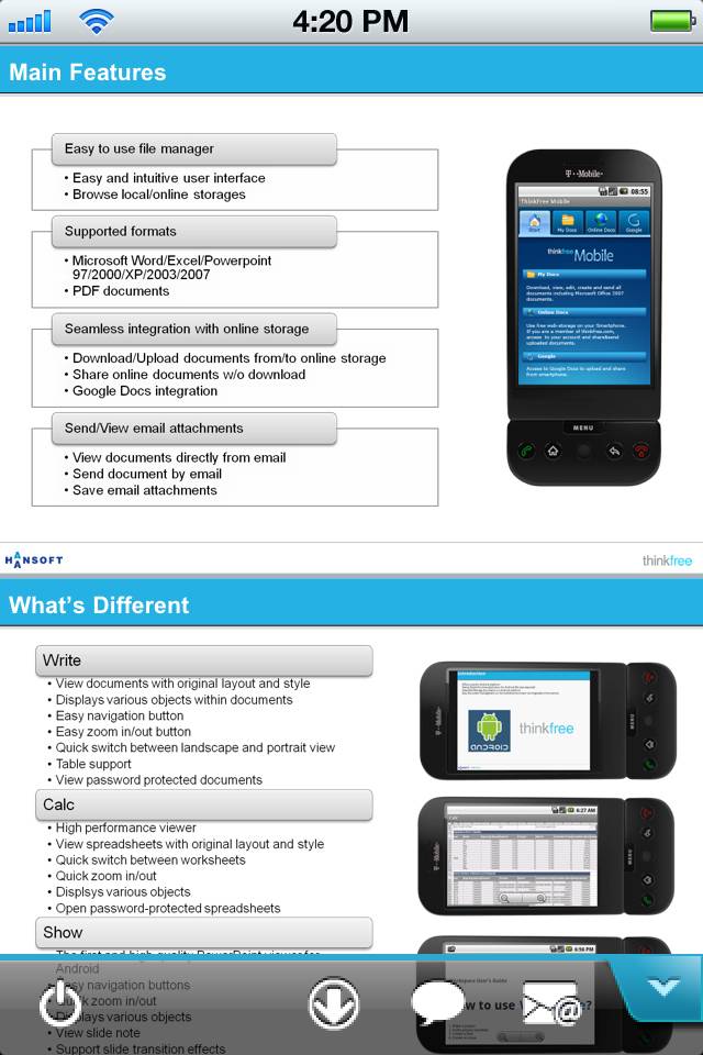 ThinkFree Office Mobileスクリーンショット