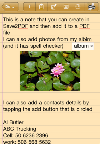 Save2PDF for iPhoneスクリーンショット