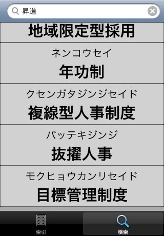 i-人事.労務用語集スクリーンショット