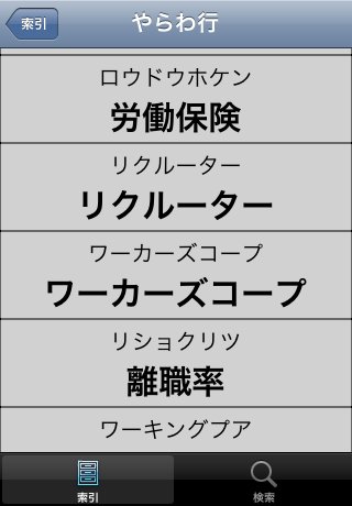 i-人事.労務用語集スクリーンショット