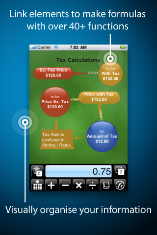 ThinkDigits – mindmapping calculatorスクリーンショット