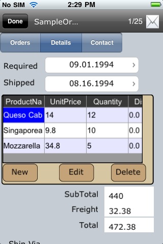 Cellica Database for iPhone (Database Viewer Plus)スクリーンショット