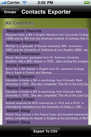 Contacts Exporter – iContacts Backupスクリーンショット