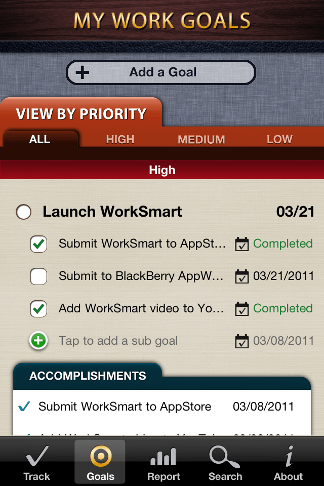 WorkSmart Lite – Manage your career, job accomplishments, and business goalsスクリーンショット