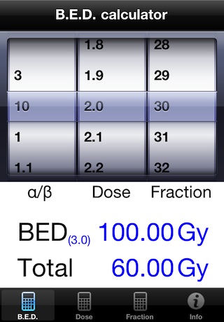 BED計算電卓（放射線量）スクリーンショット