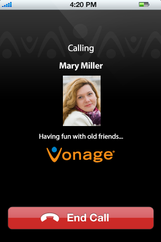 Vonage Mobile for Facebook – iPhone and iPod touchスクリーンショット