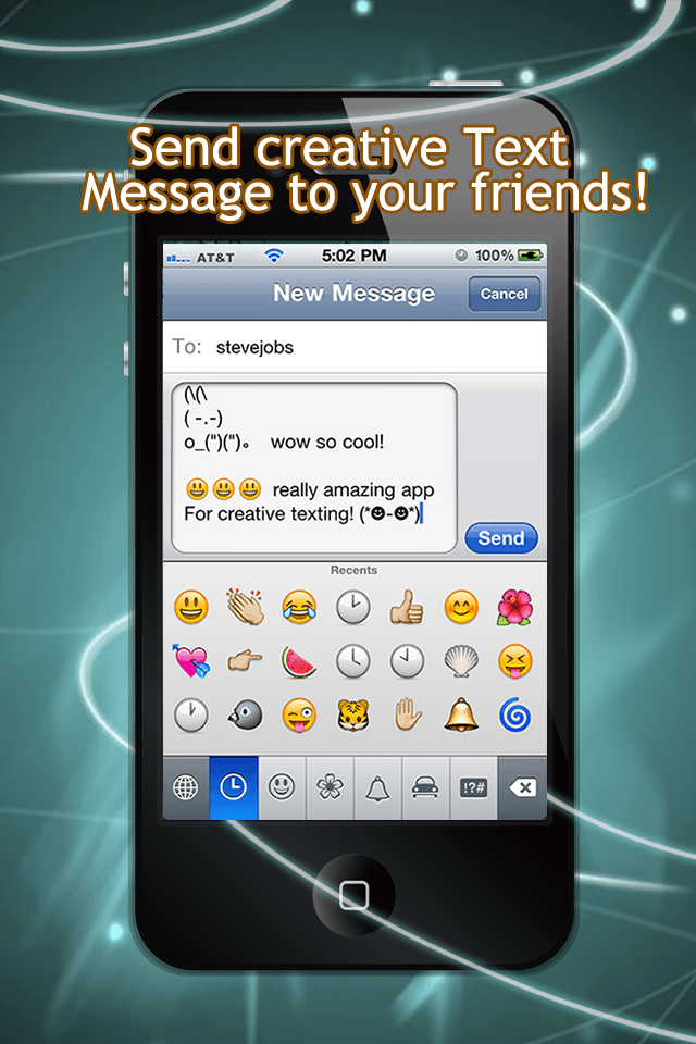 Emoji+Text Picture Keyboard- Creative SMS/Facebook Art for iPhone Texting(Free)スクリーンショット