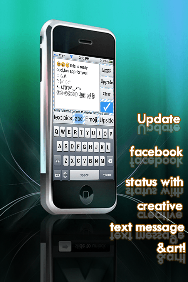 Emoji+Text Picture Keyboard- Creative SMS/Facebook Art for iPhone Texting(Free)スクリーンショット