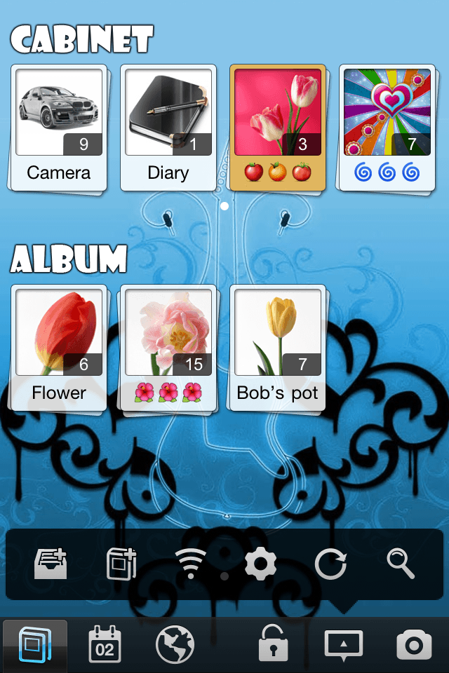 Album Manager + Photo Diary HD (Facebook,Twitter,Flickr)スクリーンショット