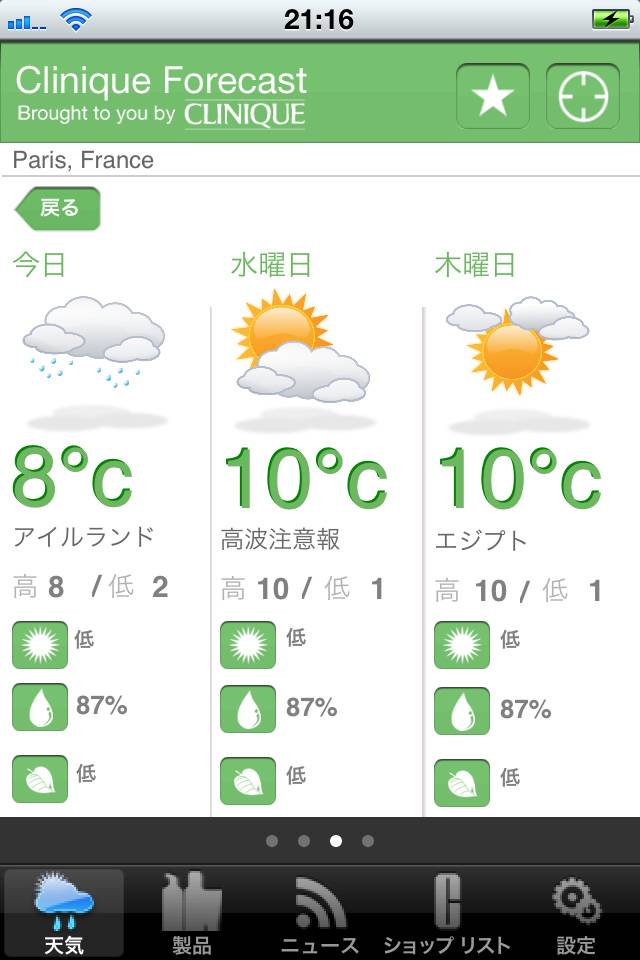 Clinique Forecastスクリーンショット