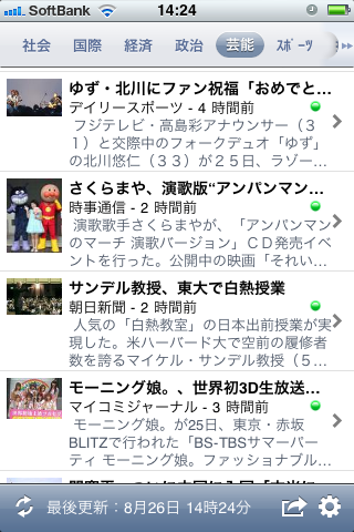 GNewsReaderスクリーンショット