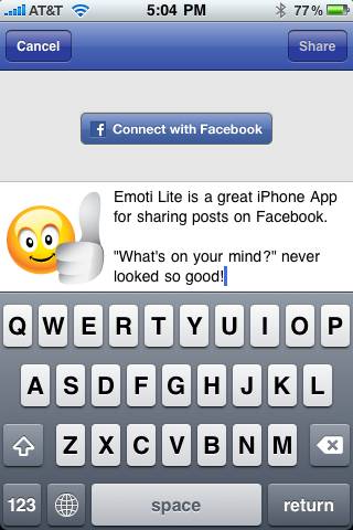 Emoti Lite for Facebookスクリーンショット