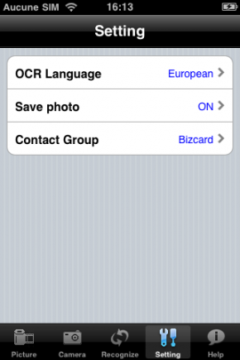 HotCard—Name Card Reader (English/European) Lite Versionスクリーンショット