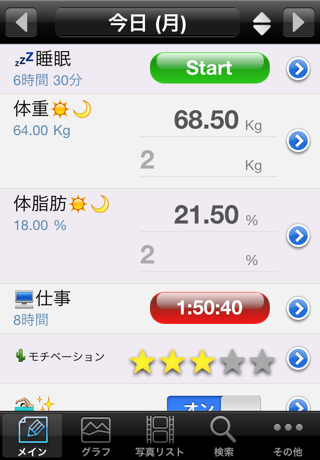 超健康備忘録〜iKeep track ofスクリーンショット