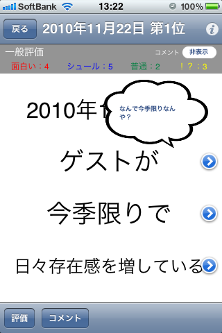 いつ誰がどこで何をしたかニューススクリーンショット