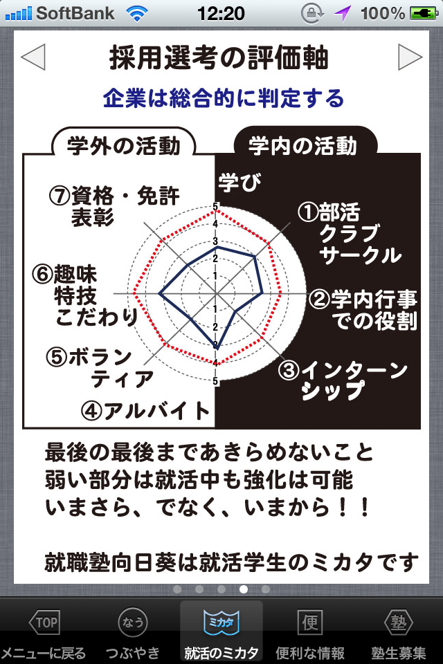 内定就活やることカレンダースクリーンショット